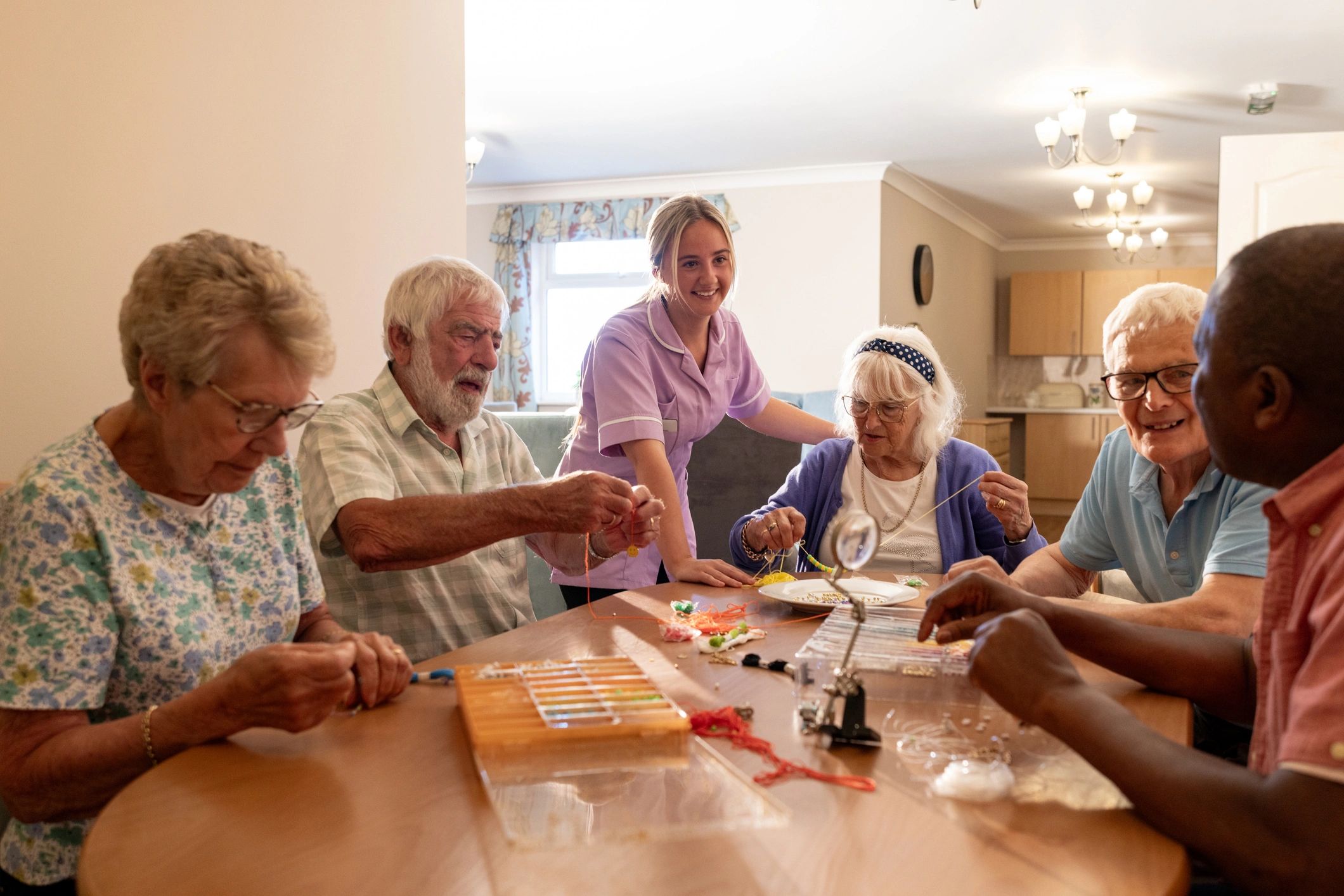 Supportive senior care setting
